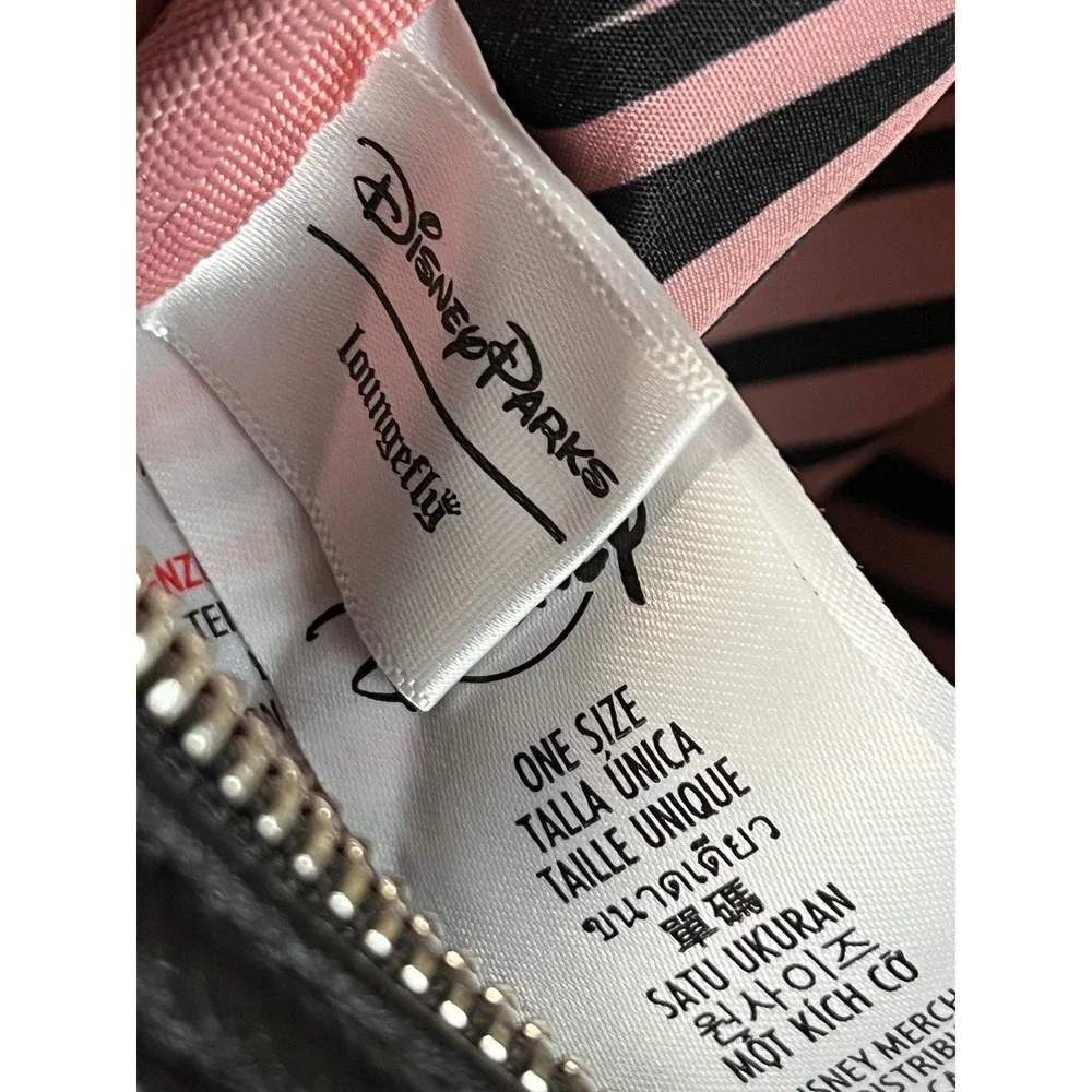 Disney Parks Loungefly Minnie Mouse Leopard Print Mini Backpack Black Pink NEW